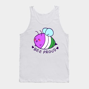 Bee proud: genderqueer flag Tank Top